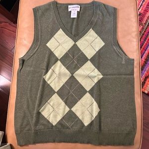 VINTAGE PENDLETON ARGYLE VEST size Medium